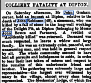 Durham colliery family history